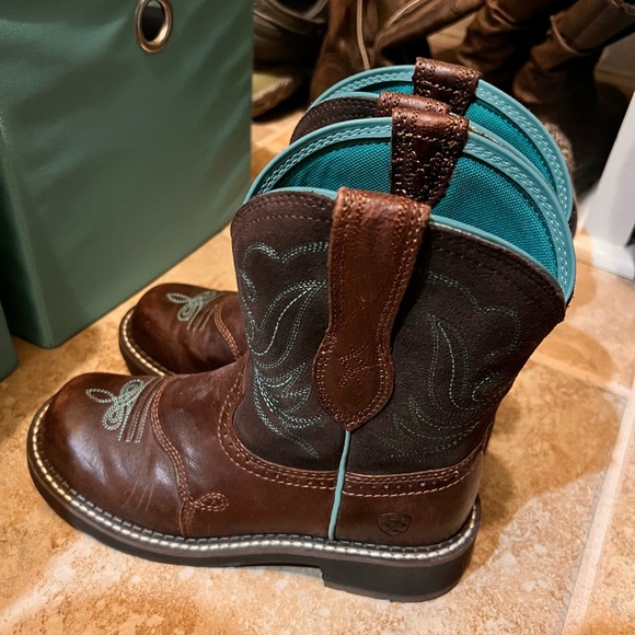 Artiat Phat Baby Boots Brown/Teal - Picture 4 of 6